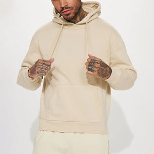 Sudadera con capucha para hombre de fabricante de alta calidad con logotipo personalizado y cuello con capucha, sudaderas con capucha de temporada de invierno ajustadas informales para hombre - Product Image 1