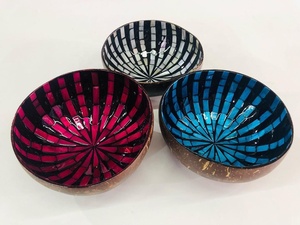 Cuenco decorativo para fruta, ensalada, fideos, arroz, cáscara de coco, cuencos de coco naturales, cucharas, producto hecho en Vietnam, novedad - Product Image 2