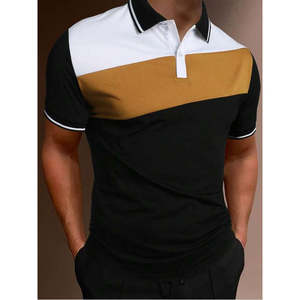 NOVEDAD DE VERANO 2025, Polo informal de estilo Simple de Color hechizo para hombre, polo deportivo de manga corta con solapa de negocios - Product Image 6