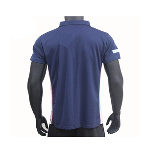 เสื้อโปโลสำหรับผู้ชายพิมพ์ลายแบบแห้งเร็วและเข้ารูปเสื้อระบายอากาศได้ดีผ้าถักแบบสีทึบ - Product Image 2