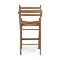 Chaise de bar haute moderne de luxe en teck durable pour l'extérieur, idéale pour la maison, les hôtels, les gymnases et les cuisines