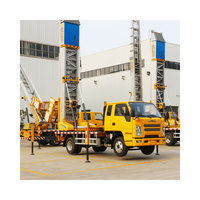 Échelle aérienne de 32m 36m, échelle mobile de levage de voiture, grue de voiture, échelle télescopique, travaux de construction, ascenseur aérien
