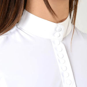 Nueva llegada de las mujeres camisas de montar Baselayer Top Show Shirt ropa deportiva personalizada ropa ecuestre al por mayor camisa de montar a caballo - Product Image 3