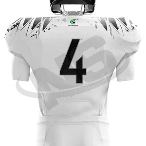 Camiseta de fútbol americano de alta calidad, precio al por mayor, uniformes personalizados para hombres, sublimación de secado rápido Unisex, ropa cómoda - Product Image 6