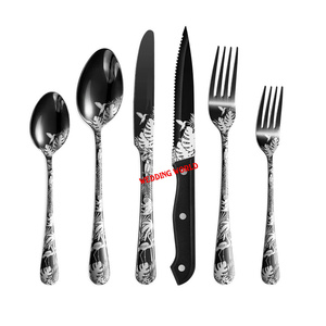Cubiertos de diseño personalizados de alta calidad, hechos a mano, clásicos y elegantes, cubiertos metálicos para mesa. - Product Image 6