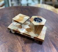 FAIZA CRAFT FC-3065 Brûleur de Bakhoor en bois de santal, Qualité supérieure, Forme élégante, Pour mariages et fêtes, Printemps-Été, Livraison rapide, Prix bas