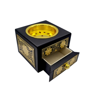 แม่ของมุกผู้ถือเครื่องหอมเตา Bakhoor เตาฝังมุกกับถาดและกล่องชุดของขวัญเดือนรอมฎอน - Product Image 4