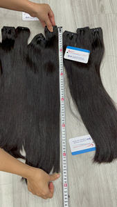 Extensiones de Cabello Natural Liso de Calidad Profesional, Color Negro, 100% Cabello Humano Vietnamita, Superventas - Product Image 4