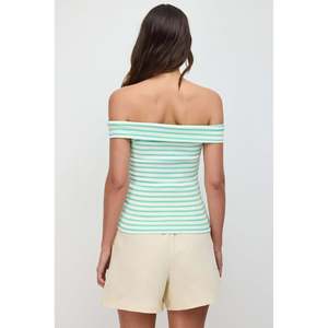 T-shirt décontracté pour femme, coupe ajustée, 100% coton, épaules dénudées, sans manches, col droit, ajusté au corps, respirant - Product Image 5