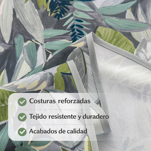 Tovaglia Rettangolare Idrorepellente 100% Poliestere con Motivo Foglie Nordiche, Effetto Lino, Lavabile e Riutilizzabile per Casa, Cucina e Sala da Pranzo - Product Image 5