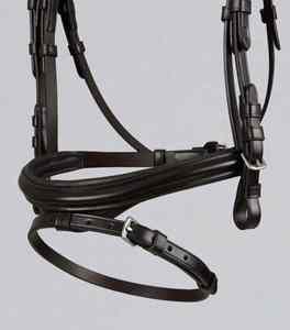 Bridon de cheval en cuir de luxe, style anglais, pour dressage, saut d'obstacles, équitation en plein air et entraînement, bridon d'équitation en cuir - Product Image 3