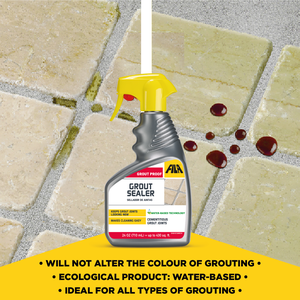 FILA Surface Care Solutions GROUTPROOF Stain-<b>proof</b> Grout Sealer <b>Water</b> Repellent Odorless Applicable Grouting Facilitates - Product Image 6