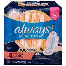 Toallas Sanitarias Ultra Finas Pure Quality Always Long Night Extra Grandes - 112 Unidades al Mejor Precio de Mayoreo - Product Image 5