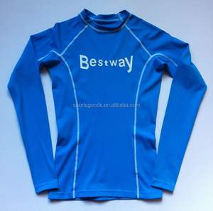 Camiseta personalizada de gimnasio para hombre, protección UPF 50, manga larga, sublimación, estampado de poliéster/algodón, tejido de punto comprimido - Product Image 2