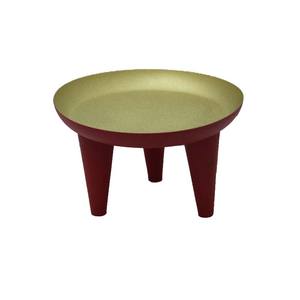 Best Seller Single <b>Tier</b> Metal Round Shape <b>Cake</b> Stand Red PC Finished for Birthday Event Party Display Stand Wholesale Bulk - Product Image 4