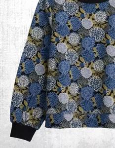 Sweat-shirt en coton pour femmes en multi Sweat-shirt ras du cou à manches longues en coton coréen Sweat-shirt de qualité supérieure MS-SS-1139 - Product Image 2