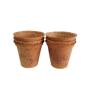 Pots de plantation écologiques biodégradables légers chromés 3L avec trou de drainage, design moderne, en carton pour jardin domestique - Product Image 5