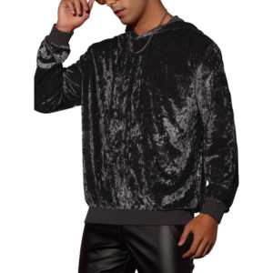 Nouveau sweat à capuche surdimensionné en velours uni personnalisé, élégant, d'hiver, pas cher, en gros, de haute qualité, personnalisé pour hommes - Product Image 6