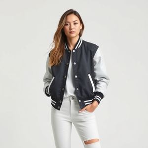 College Varsity Baseball Jacket Personnalisé Laine Corps Manches En Cuir Chaud À L'intérieur Chenille Patch Broderie Logo pour Toutes Les Tailles - Product Image 6