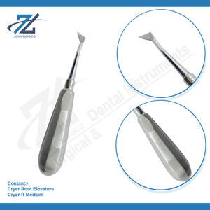 Elevadores de raíces Cryer Right Elevadores de extracción dental de acero inoxidable de alta calidad media Fabricante de luxación Pakistán - Product Image 3