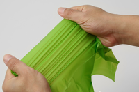Produit biodégradable, taille et couleur personnalisées, impression de Gravure LDPE/HDPE, sac en rouleau Compostable avec joint plat et poignée