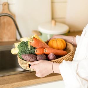 Plateau de service en rotin nacre le plus vendu, haute qualité, pas cher, plateau en rotin mosaïque 2022 fabriqué au Vietnam - Product Image 2