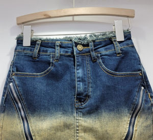 Women's High Waist Mini Denim Shorts Y2K <b>Vintage</b> Zipper Bodycon Sexy Streetwear Summer Casual Slim Fit Skinny Jean Wholesale - Product Image 3
