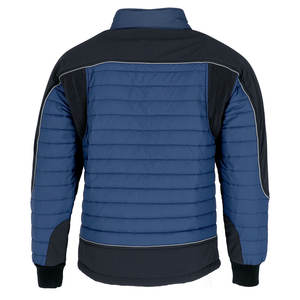 Parka d'hiver pour hommes avec logo personnalisé, vêtements d'extérieur rembourrés, manteaux d'hiver chauds, veste bouffante épaisse à capuche de style formel avec poche - Product Image 3