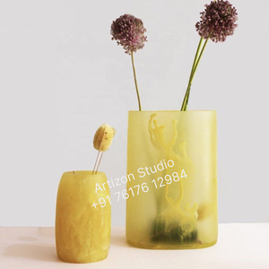 แจกันหมุนทำจากเรซินสีน้ำเงินสำหรับตกแต่งบ้านสไตล์มินิมอลสไตล์โมเดิร์นกระถางดอกไม้ประดับงานแต่งงาน - Product Image 3