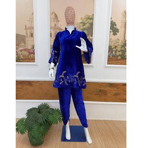 ชุดเซ็ตพิมพ์ลายดีไซน์อินเดีย สำหรับงานปาร์ตี้ฤดูร้อน ใส่ทำงาน ใส่ได้ทุกวัน แห้งเร็ว เสื้อผ้าผู้หญิง สีสั่งทำได้ |   ขายส่ง - Product Image 1