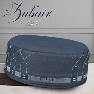 Casquette Zubair Kufi fabriquée à la main pour hommes couvre-chef islamique léger et confortable pour la prière et un usage quotidien Logo personnalisé 2025 - Product Image 2