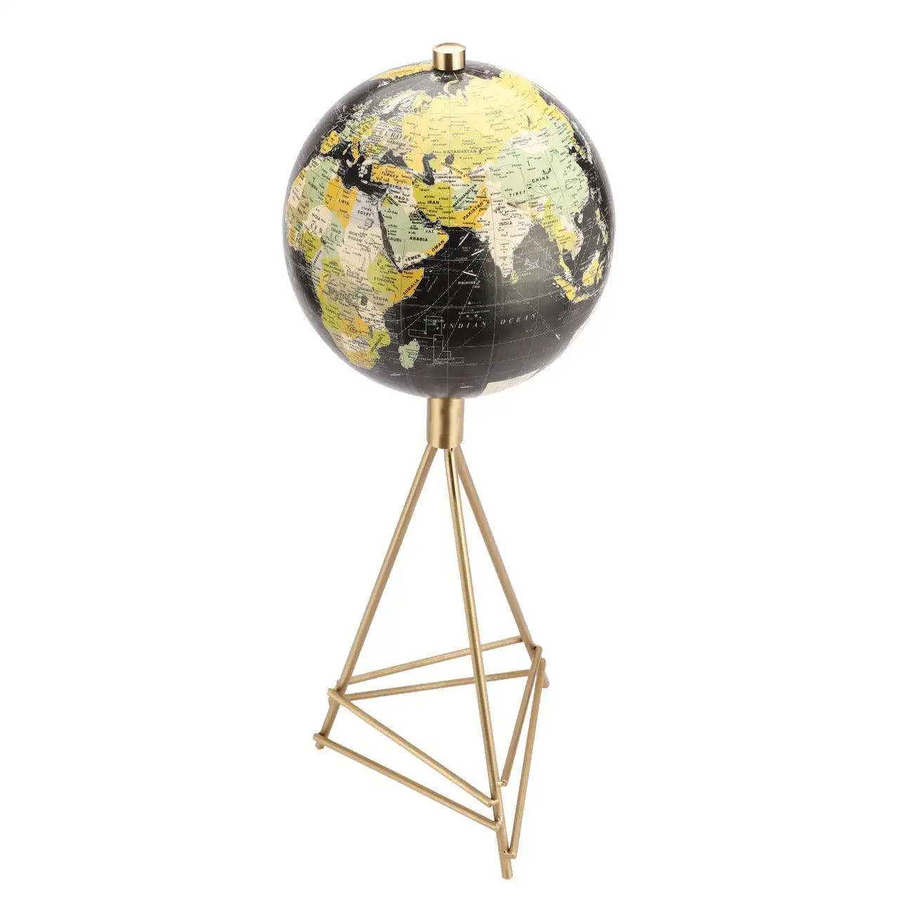 New Arrival Metal World Map Globe Stand Geographic School Student Teaching Educational Office Table Decoration Globe