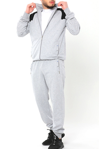 Conjunto Deportivo de Invierno Unisex Rojo Personalizado de Moda, Sudadera de Felpa Francesa, Transpirable, Reversible, Elástico en Cuatro Direcciones - Product Image 3