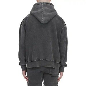 Personnalisé OEM Service Dernier Style Sweat à Capuche Femme Lavé à l'Acide Respirant Couleur Unie Teint pour Adultes Prix - Product Image 6