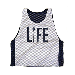 Ensembles maillots et shorts, unisexe grande taille OEM équipe maille Pinnies personnalisé maillot de crosse réversible, maillot de football américain pinny - Product Image 4