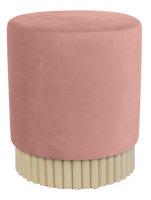 Tabouret ottoman rond blanc, chaise de maquillage, tabouret de salon rond