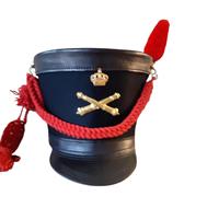 Mode VintageCustom Logo Mode Style Tressé Hommes Shako Chapeaux Broderie À La Main Personnalisé Requis Logo Français Shako Chapeaux