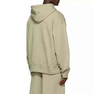 Alta calidad 300Gsm 100% algodón Oversize Pullover hombres sudaderas con capucha estampado Drop Shoulder Basics Oversized Men's Hoodie - Product Image 4