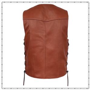 Gilet en cuir personnalisé pour hommes vêtements de motard homologués CE équipement de protection de haute qualité - Product Image 2