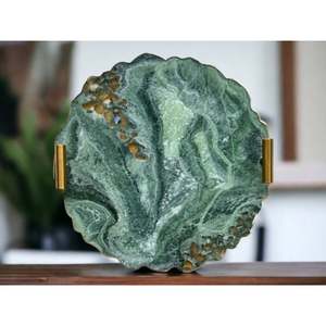 Nueva atractiva bandeja de servicio de resina de diseño hecho a mano de una sola pieza con calidad y material extra premium a muy bajo costo - Product Image 3