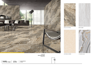 Carreau de porcelaine de conception de luxe de Matt de 600x1200 MM de plancher de finition pour le salon - Product Image 6