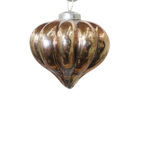 Hecho a mano a granel diseñador hierro y vidrio colgante cebolla uso para decoración de Navidad al por mayor a granel personalizado - Product Image 3