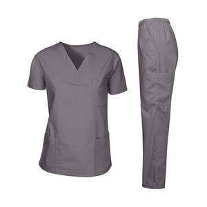 Uniformes de gommage d'hôpital pour femmes | Polyester coton médical hôpital blouses d'infirmière ensembles d'uniformes Logo personnalisé - Product Image 6