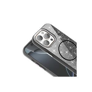 Funda Protectora de Lujo Netzy para iPhone 15 Pro Max, Compatible con Magsafe, Brillante, Negra, Antihuellas, 7 Plus - Product Image 4