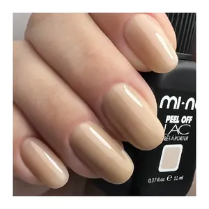 HIGH QUALITY ITALIAN REVOLUTIONARY GEL NAIL POLISH PEEL OFF LAC ONE STEP- 12 FREE FORMULATION  3 IN 1 PRODUCT  PERFECTLY NUDE