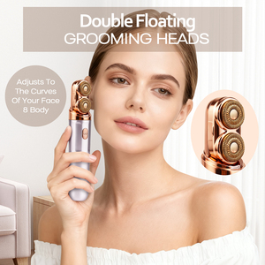 Conduroma Nouveau Design Épilateur Facial pour Femmes |   Rasoir électrique double tête pour le <span class=keywords><strong>visage</strong></span>, les lèvres et le <span class=keywords><strong>menton</strong></span> - Product Image 3