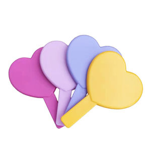 Miroir cosmétique professionnel en acier inoxydable carré pour extensions de cils, finition argentée, pliable, personnalisable, vente en gros - Product Image 1