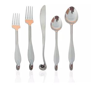 Couverts en métal fabriqués à la main Couverts en acier inoxydable avec poignée incrustée d'os pour les mariages Occasions spéciales Fabricant direct - Product Image 5