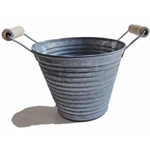 Pots de fleurs et jardinières en fer durable Conteneurs de plantes décoratifs élégants en métal au fini or pour la maison moderne, le balcon - Product Image 1