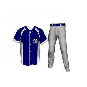 Vente en gros d'uniformes de maillots de baseball pour hommes, ensemble complet en polyester 100% personnalisé pour les jeunes et les hommes, styles personnalisés OEM - Product Image 3
